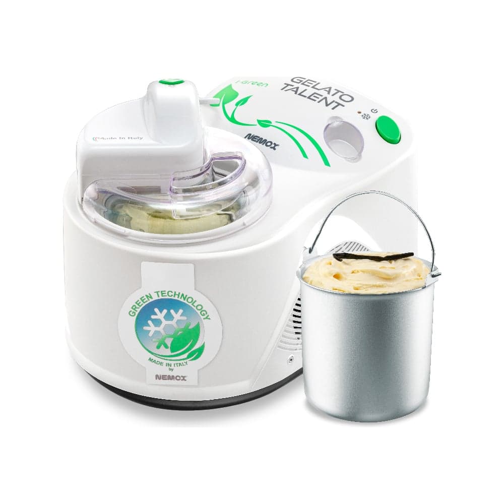 Мороженица с компрессором Nemox TALENT Gelato_Sorbet корпус-пластик, цвет белый, объем 1.5 л, 220-240 V, 50-60 Hz, 110 W, Газ R290a, съемное алюминиевое ведро 003A500450R00