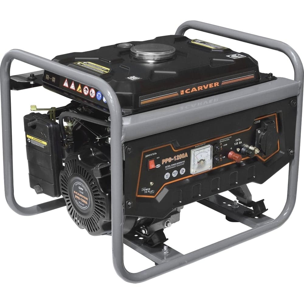 Бензиновый генератор CARVER PPG-1200А 01.020.00008