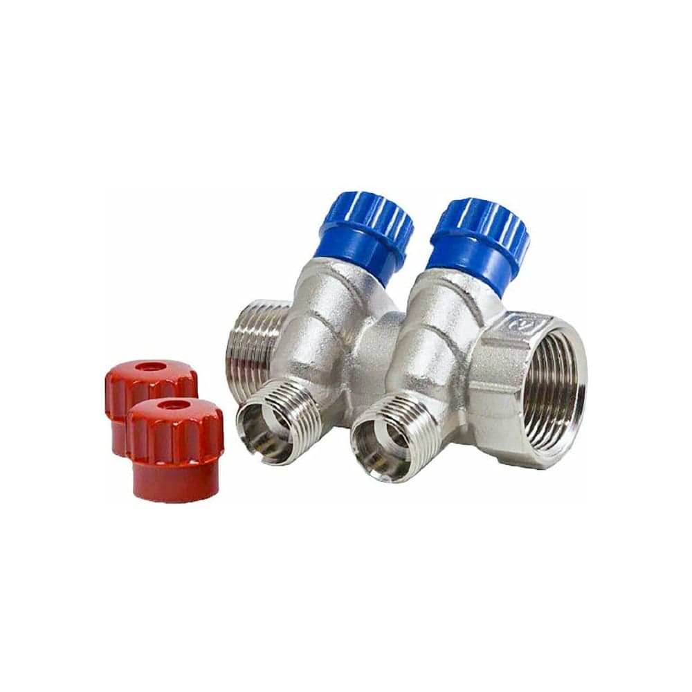 Коллектор никелированный с вентилями (3/4"; 3 х 1/2") Valtec VTc.560.N.0503 74970 - 55