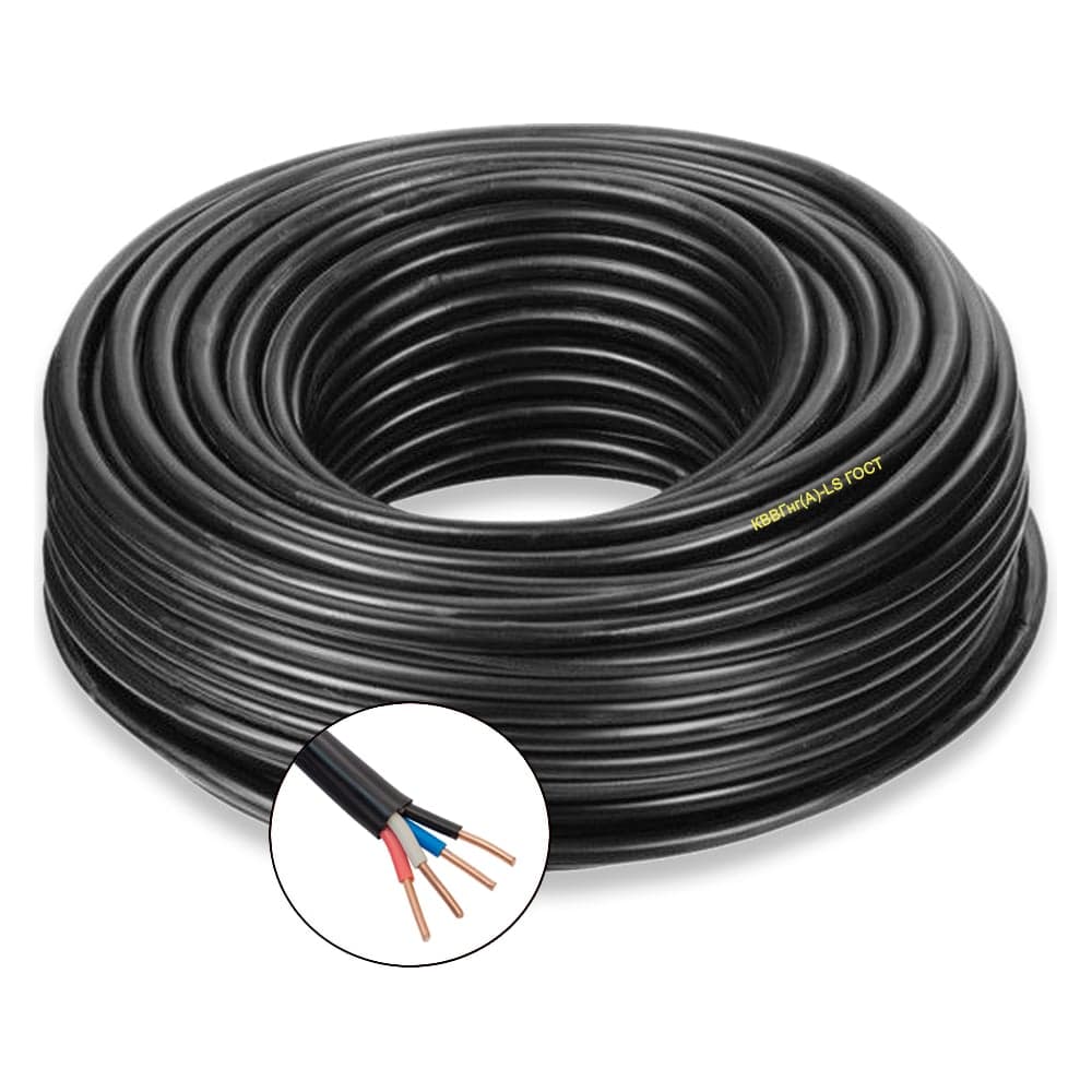 Контрольный кабель ПРОВОДНИК кввгнг(a)-ls 4x1.5 мм2, 1м OZ1664L1