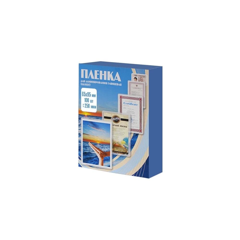 Пленка Office Kit 65x95, 250 мкм, 100 шт. PLP12105-1