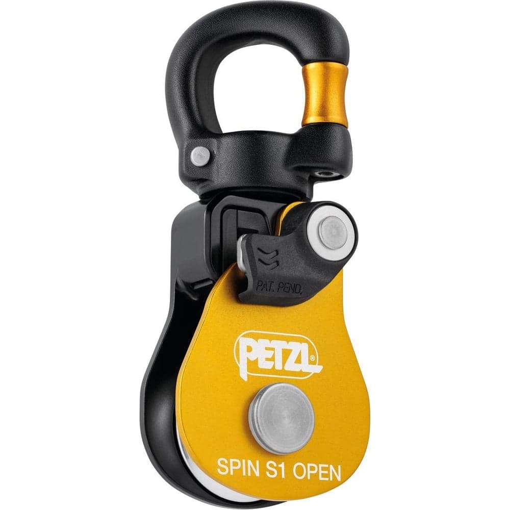 Разъемный компактный ролик с вертлюгом Petzl SPIN S1 OPEN P002BA00