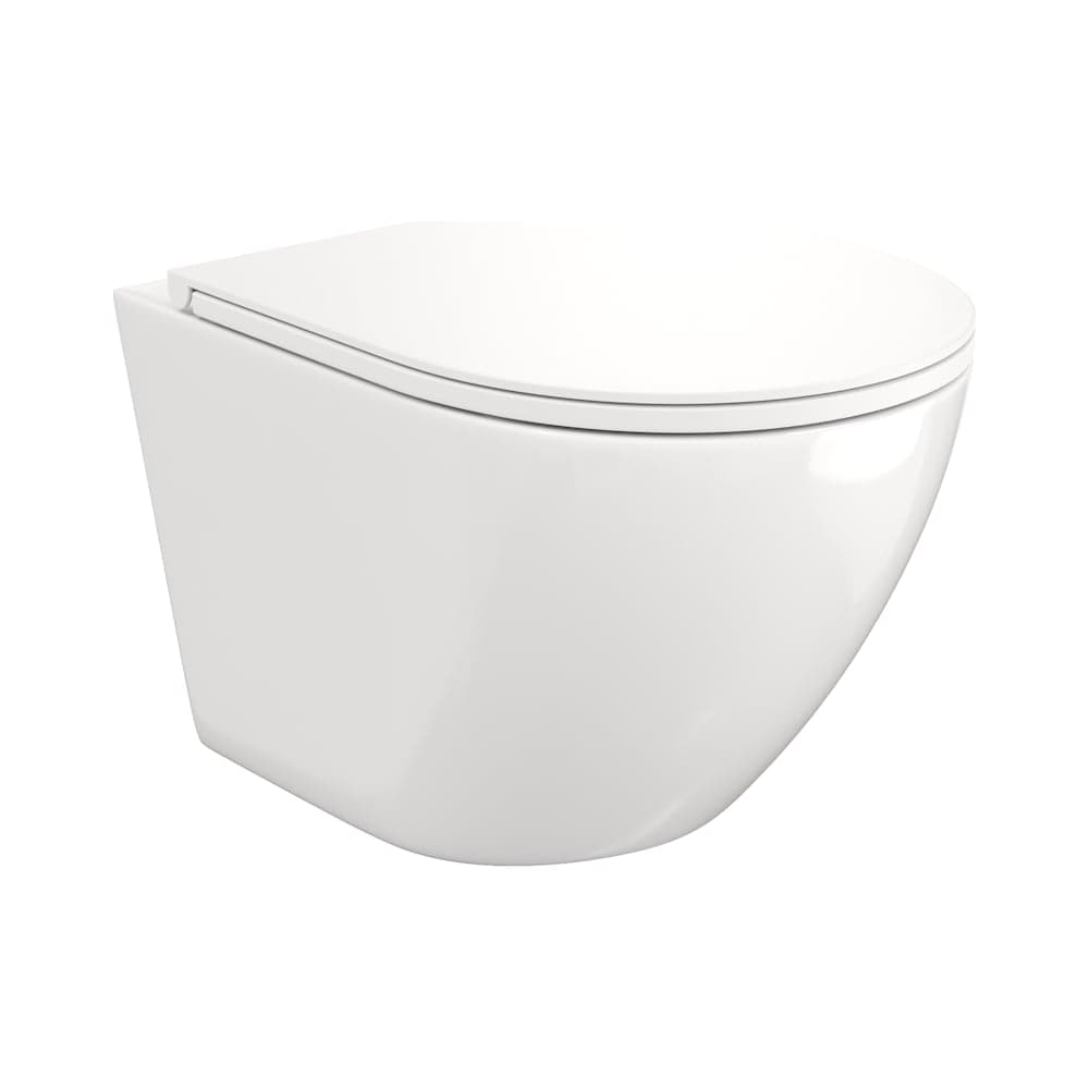 Подвесной унитаз Teymi Lina S безободковый, сиденье микролифт T40102 ЦБ-00260333