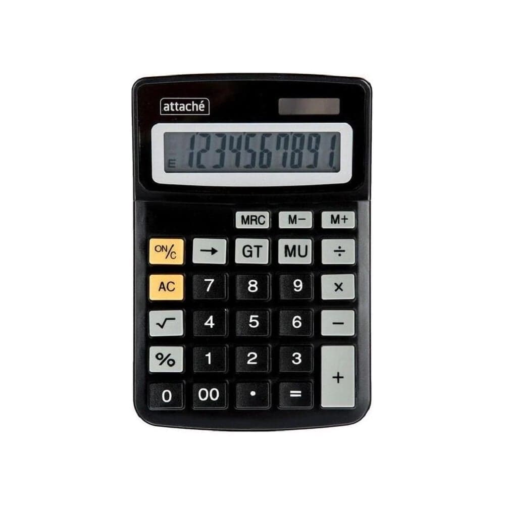 Настольный калькулятор Attache компактный ATC-777-10C 10-ти разрядный черный 1277753