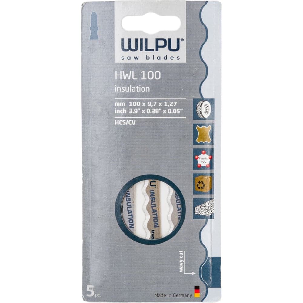 Пилка для мягкой резины, кожи и изоляционных материалов MESSER 5 шт. WILPU 285000005