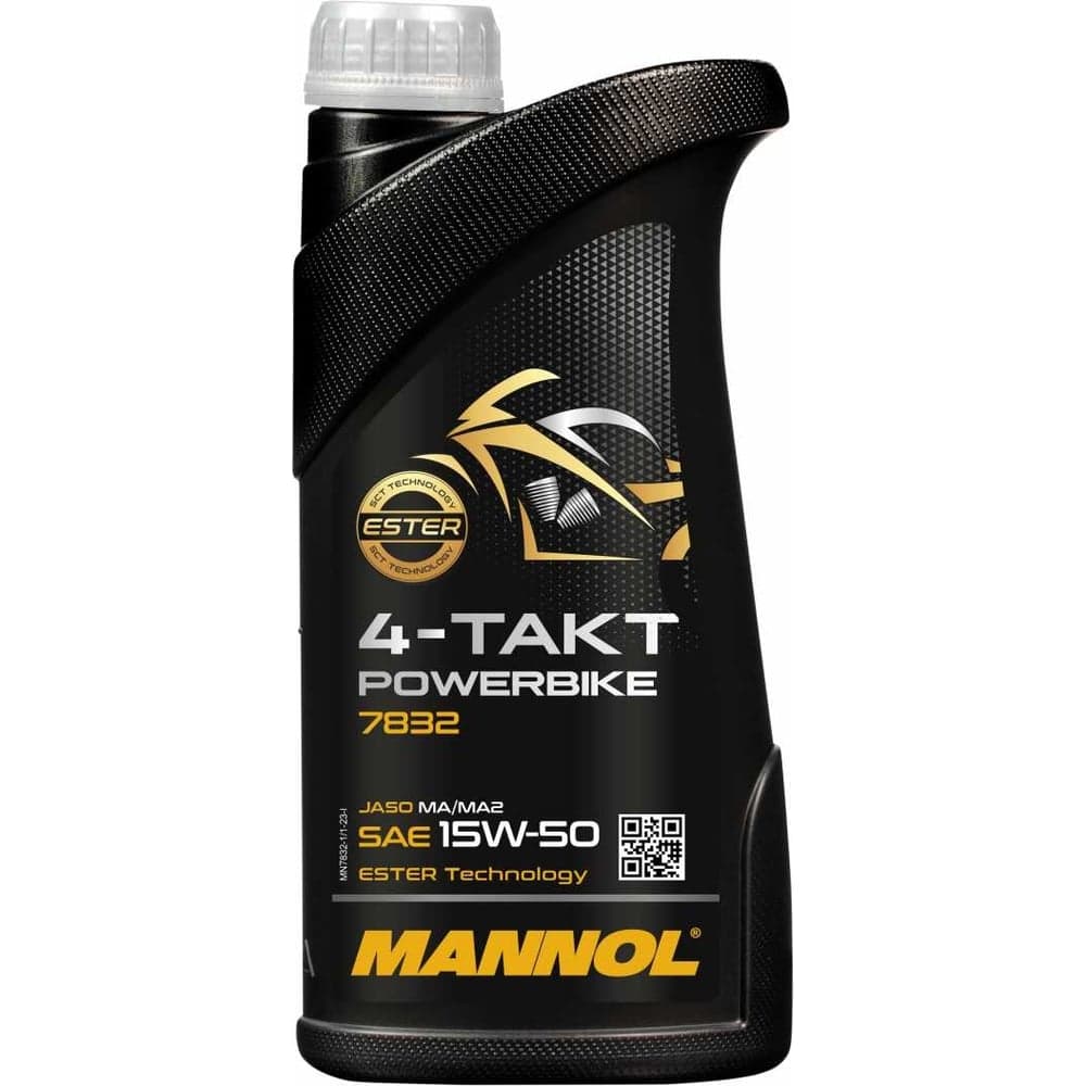Синтетическое моторное масло 4-TAKT POWERBIKE 15W-50 1 л MANNOL 78321 - 2