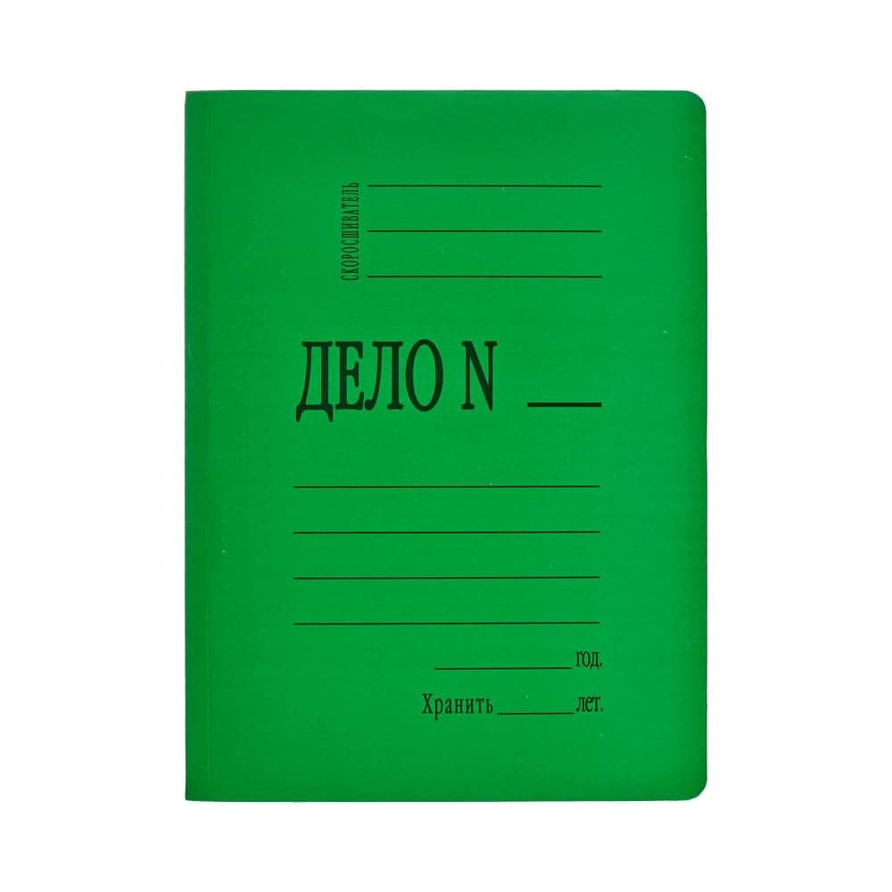 Картонный скоросшиватель Attache  мелованный картон 360 г/м2 зеленый 660586