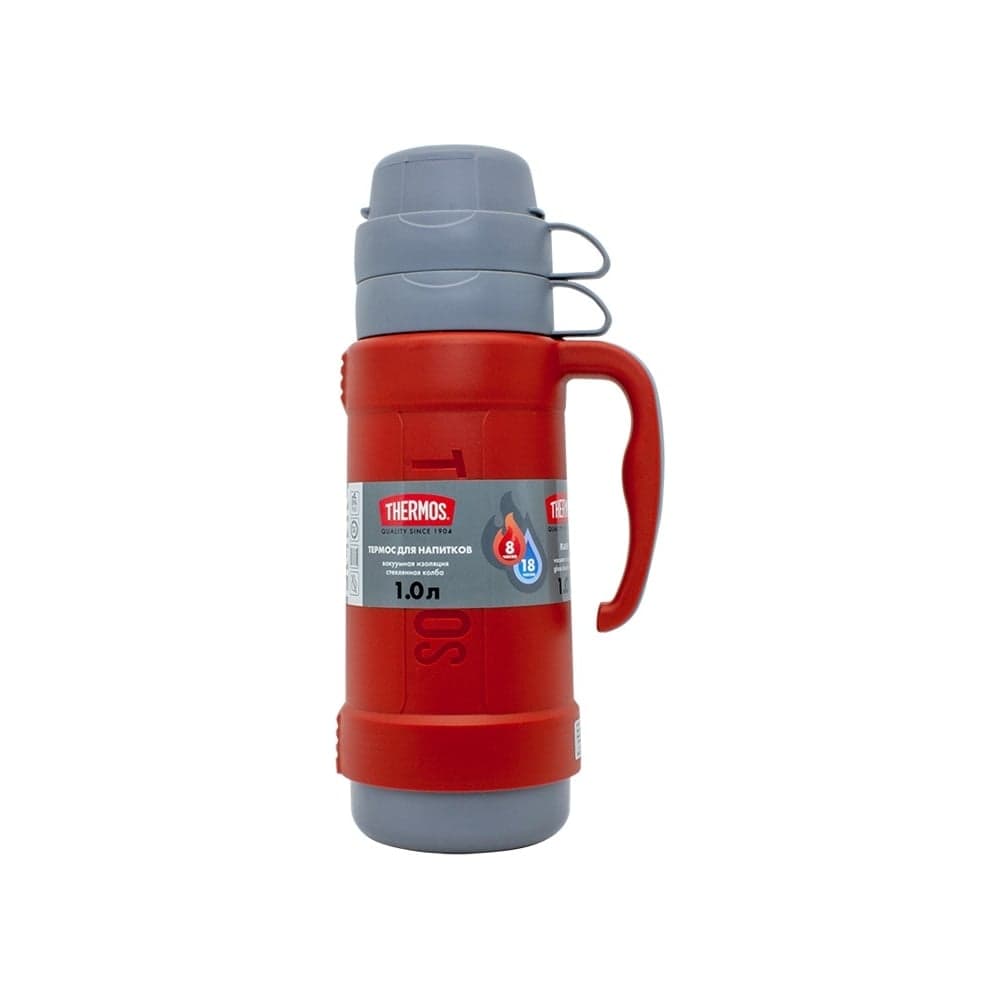 Термос со стеклянной колбой THERMOS PICNIC 40 Series Red 1,0L 674128