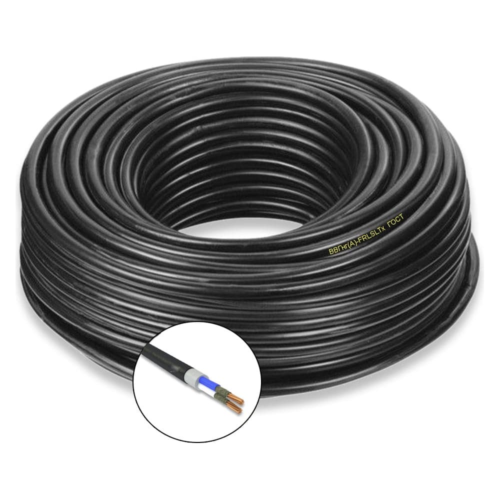 Силовой кабель ПРОВОДНИК ввгнг(a)-frlsltx 2x1.5 мм2, 2м OZ233559L2
