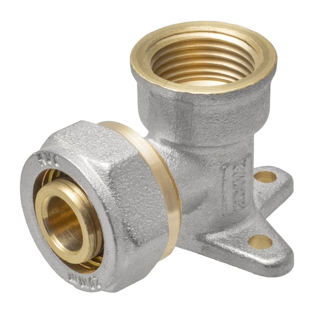 Угольник водорозетка с креплением 20х1/2" ц/г Rvc RC 00696