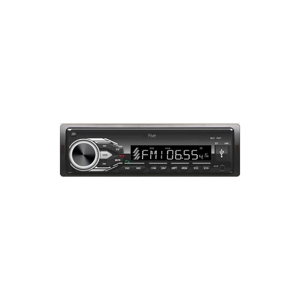Автомагнитола FIVE 1din, белая, Bluetooth, USB, AUX, SD, FM, 4х50 F22W