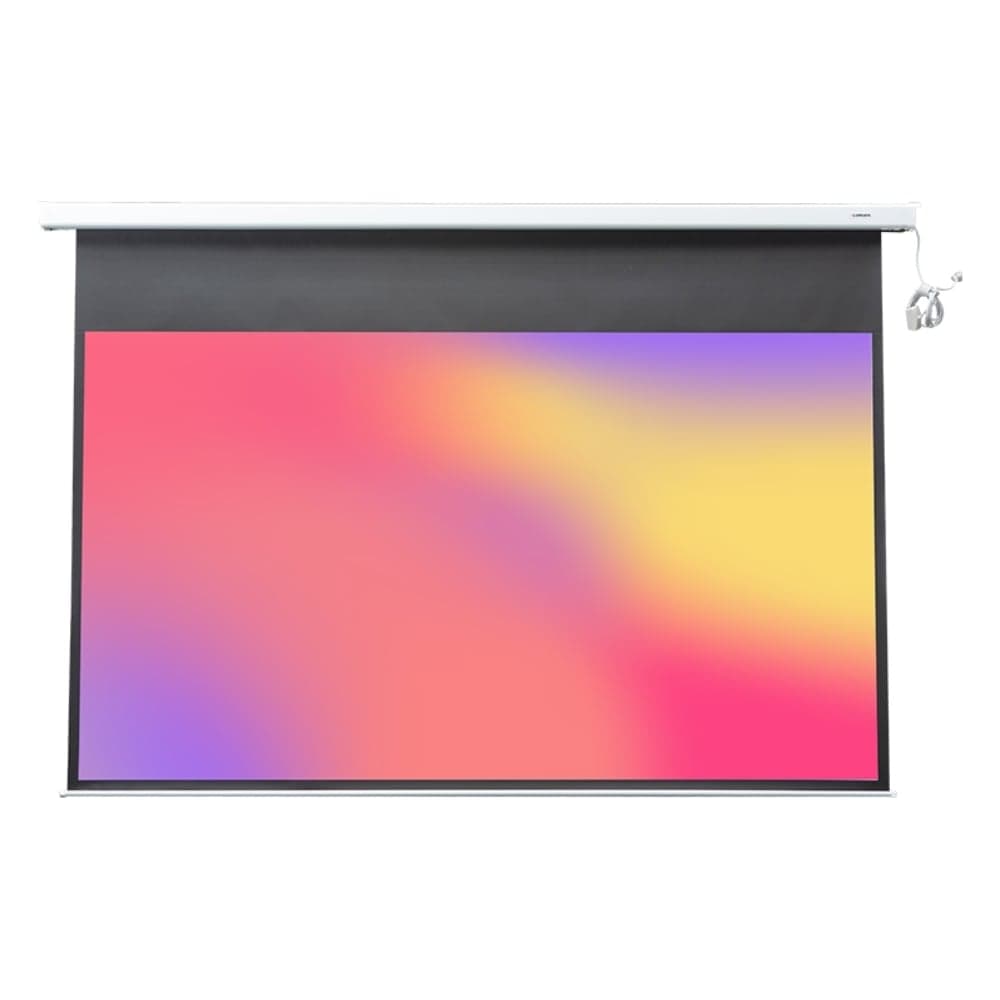 Экран с электроприводом Lumien LMC-100132 Master Control 225x300 см, рабочая область 181x290 см, диагональ 135 см, Matte White, FiberGlass, черная кайма 6 66717