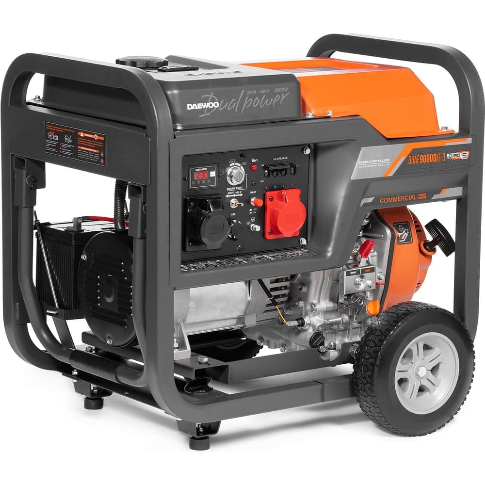 Дизельный генератор с функцией Dual Power Daewoo DDAE 9000DXE-3 (2024)