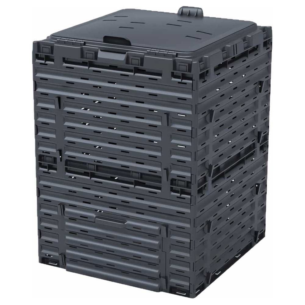 Компостер с крышкой Piteco 300 л, чёрный