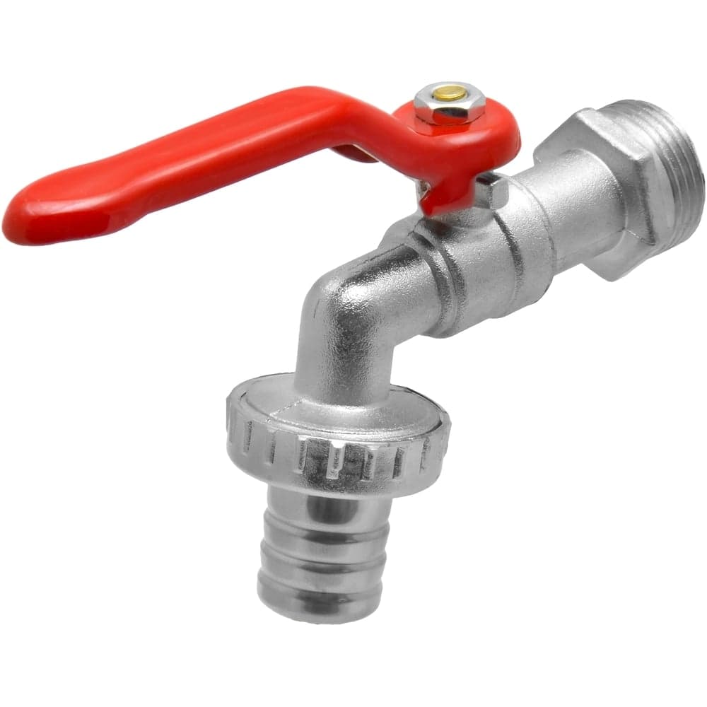 Кран шаровой водоразборный MasterProf 3/4" со штуцером 20мм ручка ИС.080034