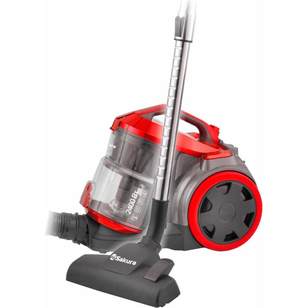 Пылесос SAKURA SA-8315R 2400Вт, б/м, HEPA, красный РТ-00069608