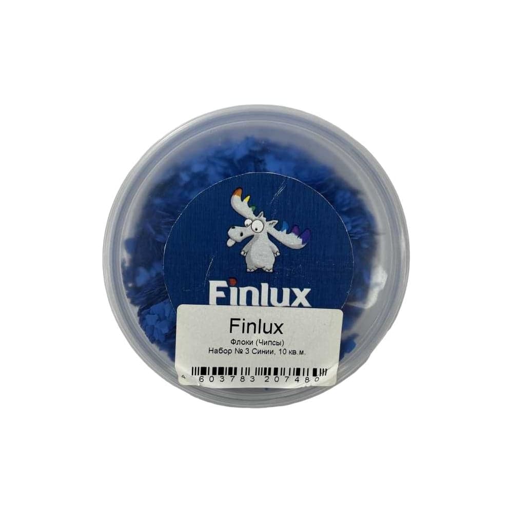 Флоки Finlux Набор № 3 синий, 10 кв. м, 0.1 кг 4603783207480