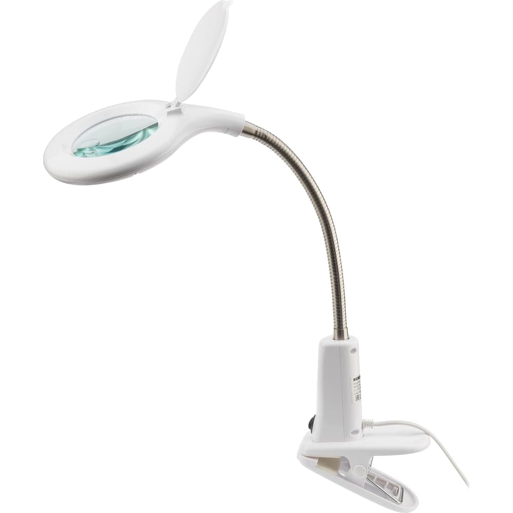 Малая настольная лупа REXANT 3Х + 12Х с подсветкой 60 LED 31-0244