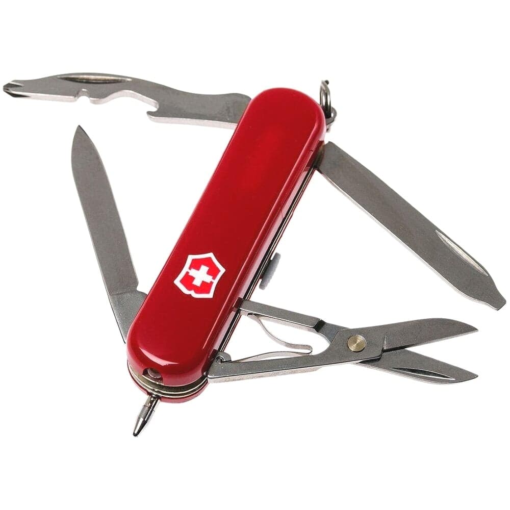 Нож-брелок Victorinox Classic Midnite Manager красный, 58 мм, 10 функций, 0.6366