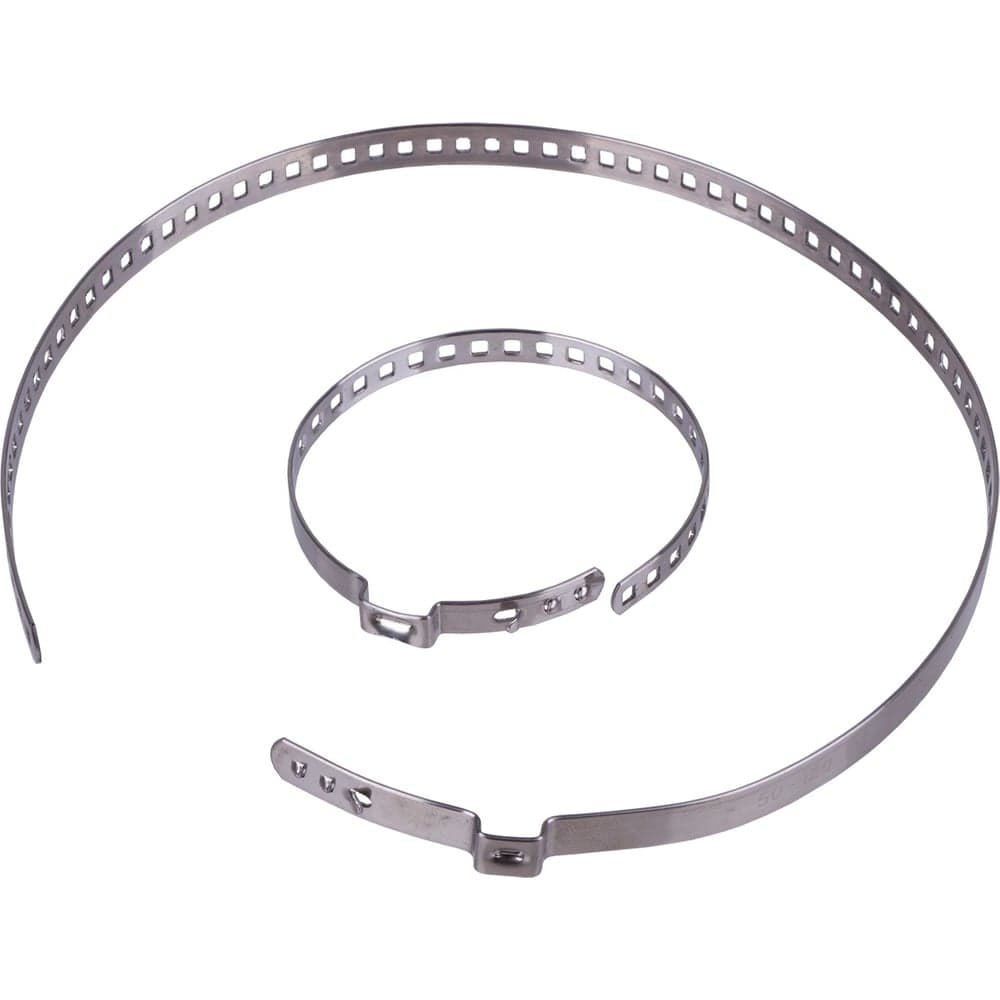 Универсальные хомуты ШРУСа Dollex D=20-50, D=50-120 (пара), нерж. сталь, 0.8 мм, крючки наружу XSU-04