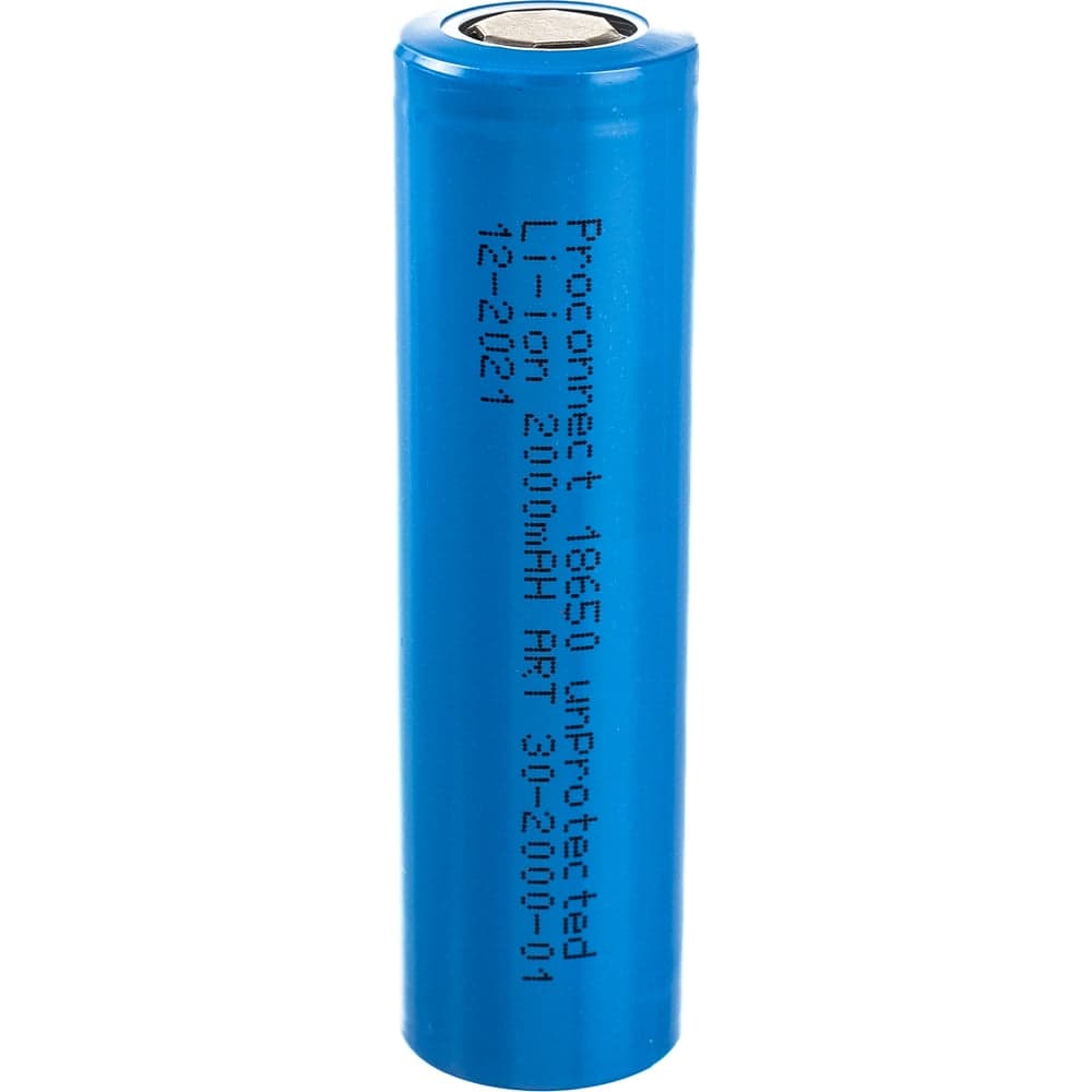 Аккумулятор 18650, unprotected, Li-ion, 2000 mAH PROCONNECT 30-2000-01
