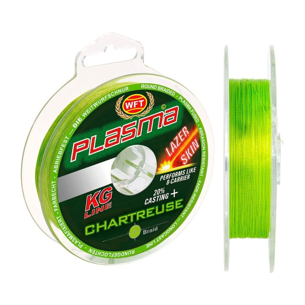 Плетеная леска WFT KG PLASMA LAZER SKIN Chartreuse 150/012 1D-C-659-012