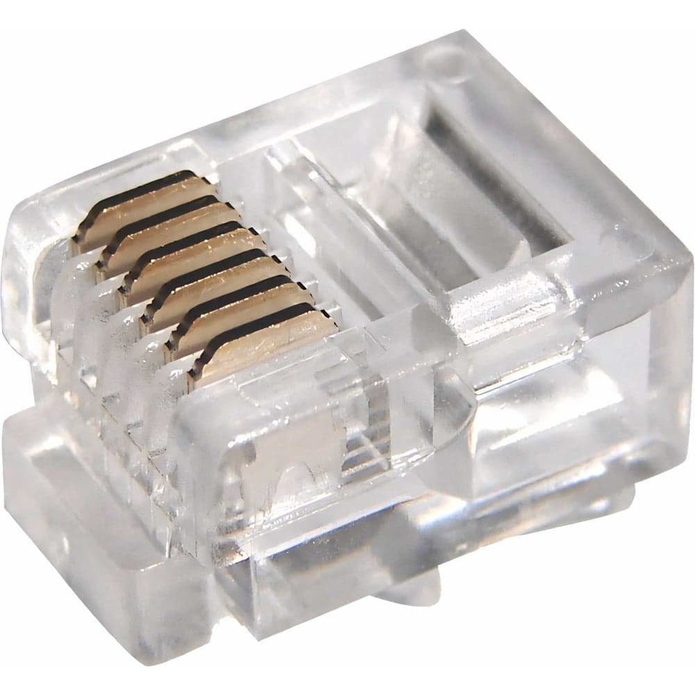 Телефонный разъем REXANT UTP, RJ-12 (6P6C), CAT 3 05-1013