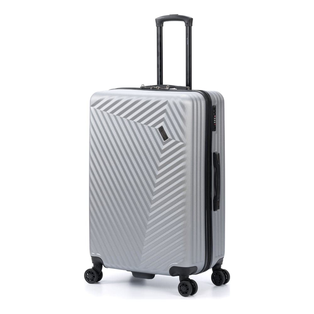 Чемодан Torber Lama, серебристый, ABS-пластик, 49x29,5x77 см, 92 л T1919L-Silver