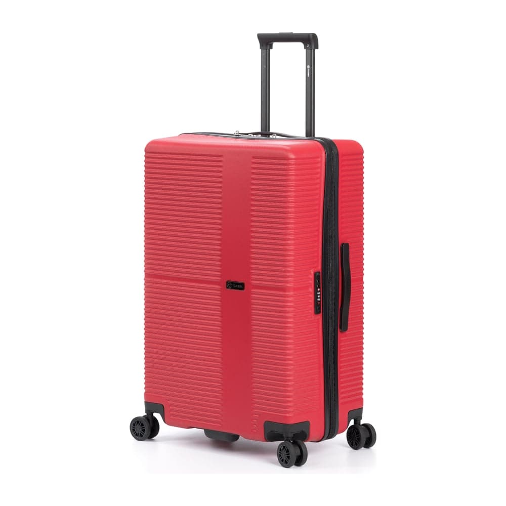 Чемодан Torber Elton, красный, ABS-пластик, 41x28x68 см, 64 л T2056M-Red