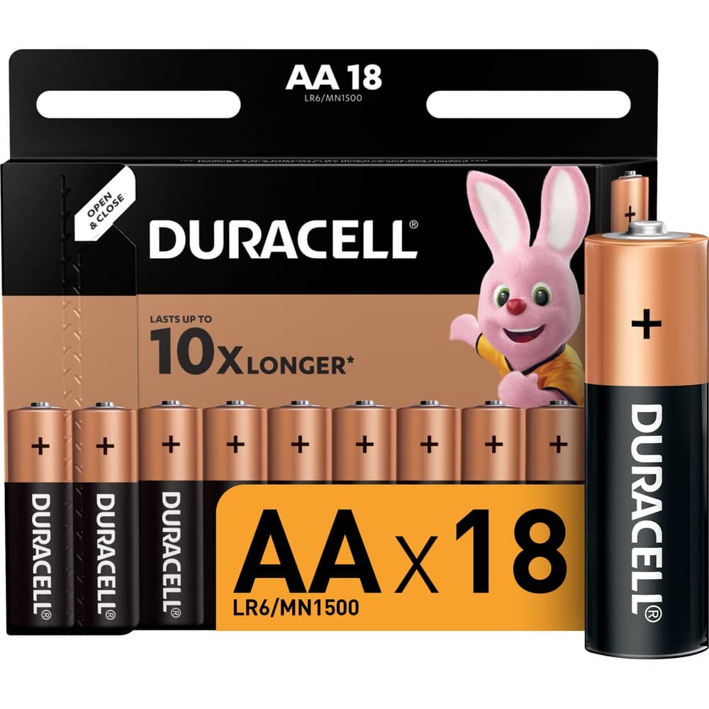 Батарейки щелочные Duracell, АА/LR6 18шт Б0014448