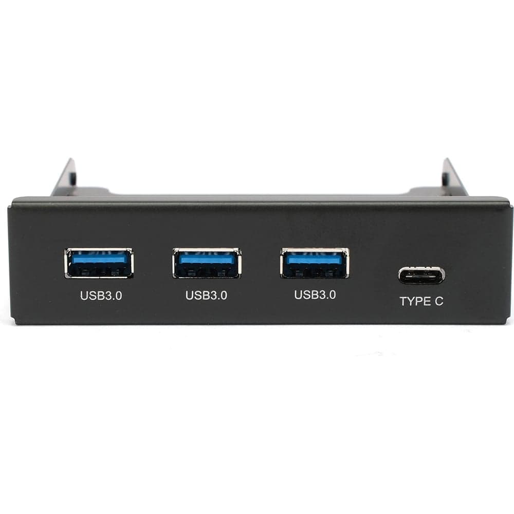 Планка usb 3.0 Gembird на переднюю панель 3.5", 3xusb-a 3.0 + 1xtype-c, FP3.5-USB3-3A1C