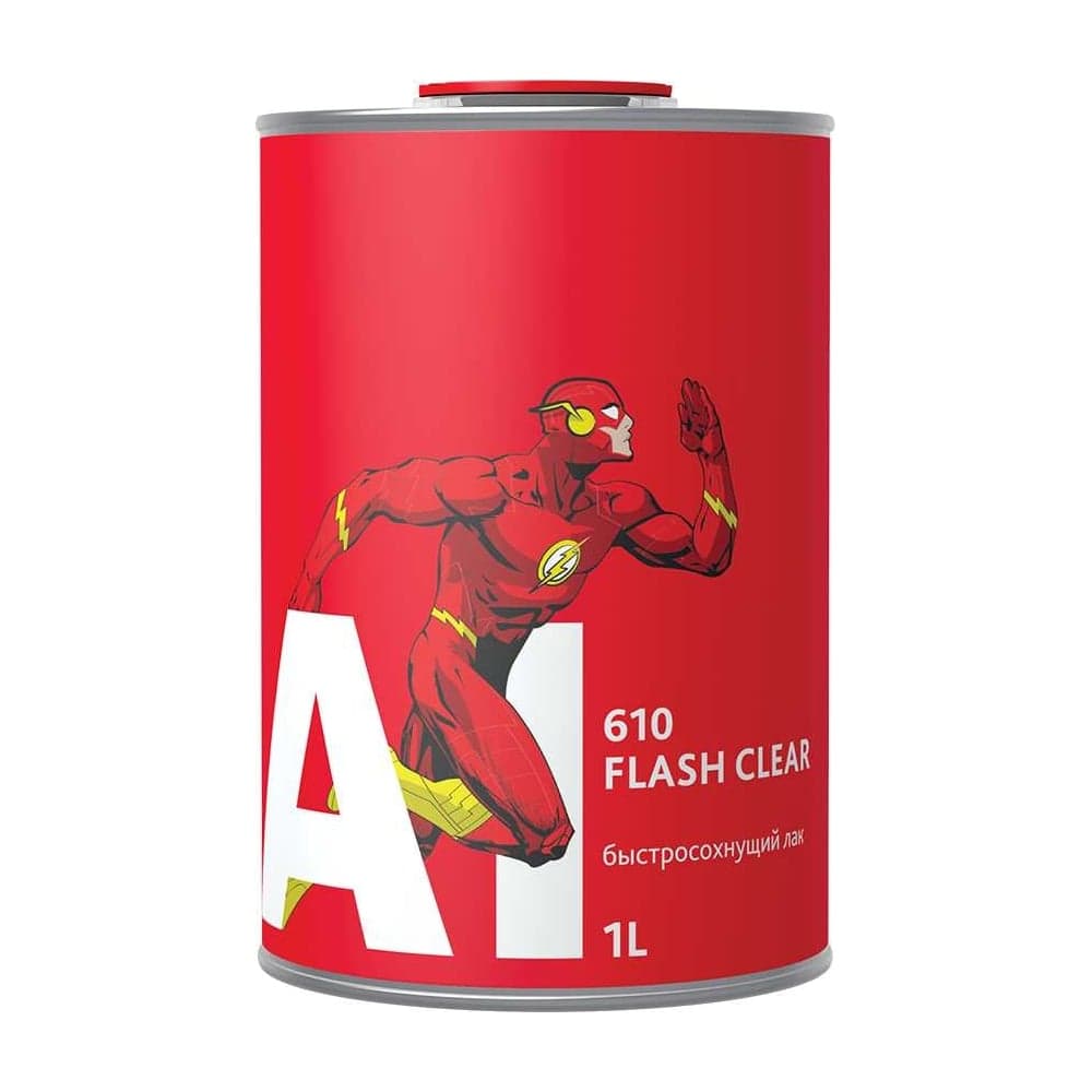 Лак A1 610 Flash Clear быстросохнущий экспресс для авто, в комплекте с отвердителем 1 л +0.5 л 610FL-1000