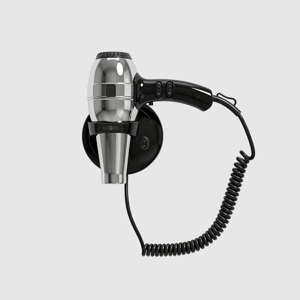 Фен настенный Nofer HOTEL LINE глянцевый 1800 W нерж. сталь 02057.B