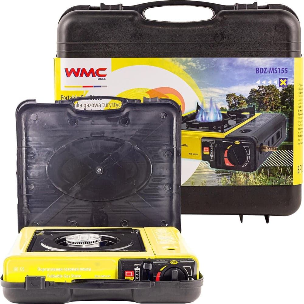 Газовая портативная плита WMS Tools 34x25.5x8.5см, 2.5кВт, 700С, расход газа 160г/ч WMC-BDZ-MS155 50534