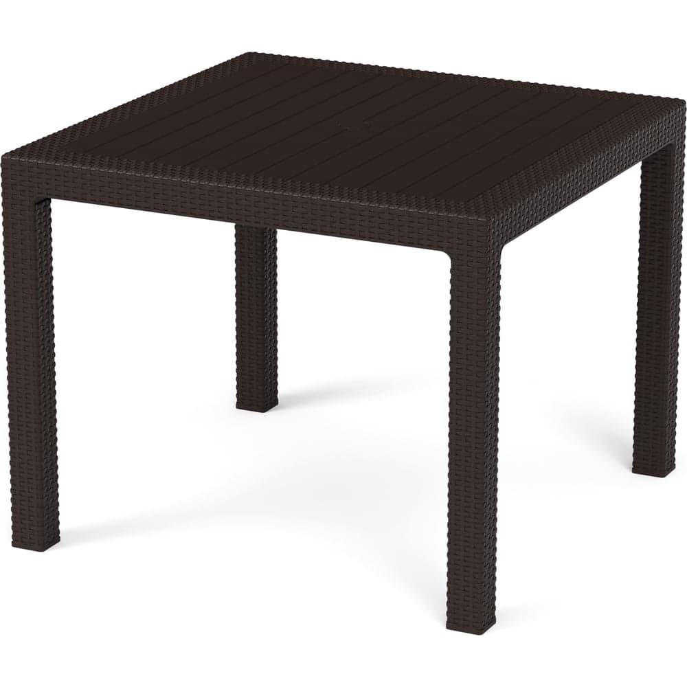 Садовый стол ротанг 94x94x74 см цвет мокко HOMLYGREEN ARD257736