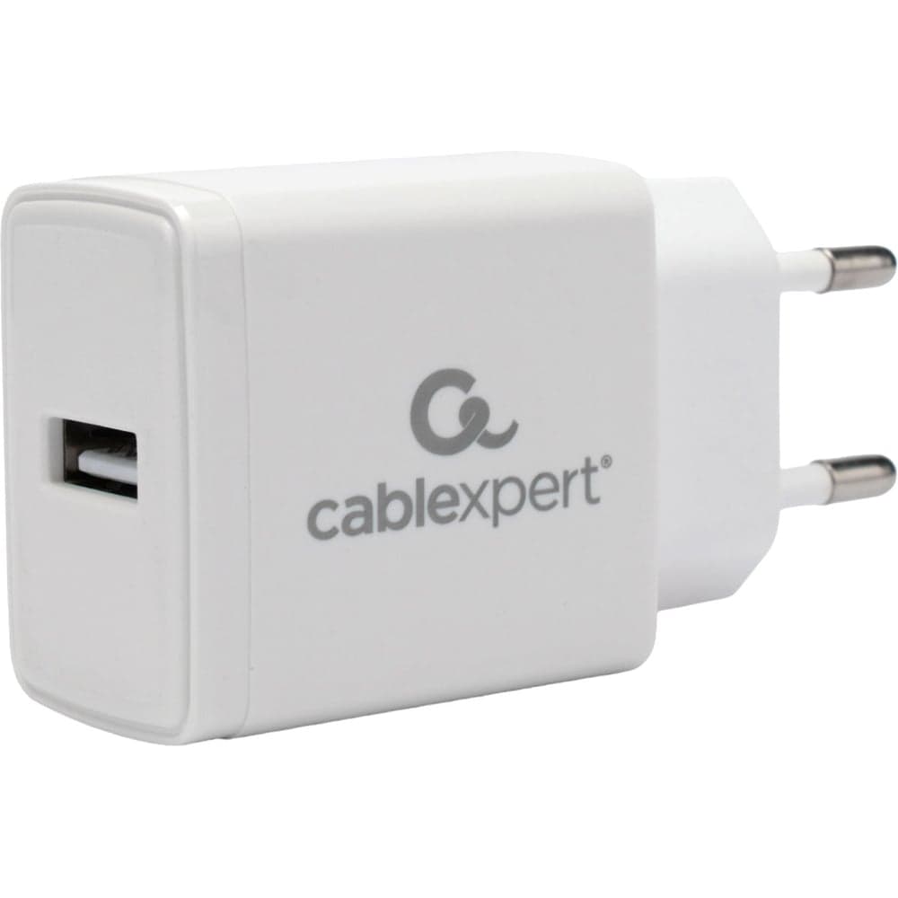 Зарядное устройство, Cablexpert 10.5Вт, 2.1А, 1хUSB, белый, пакет MP3A-PC-38