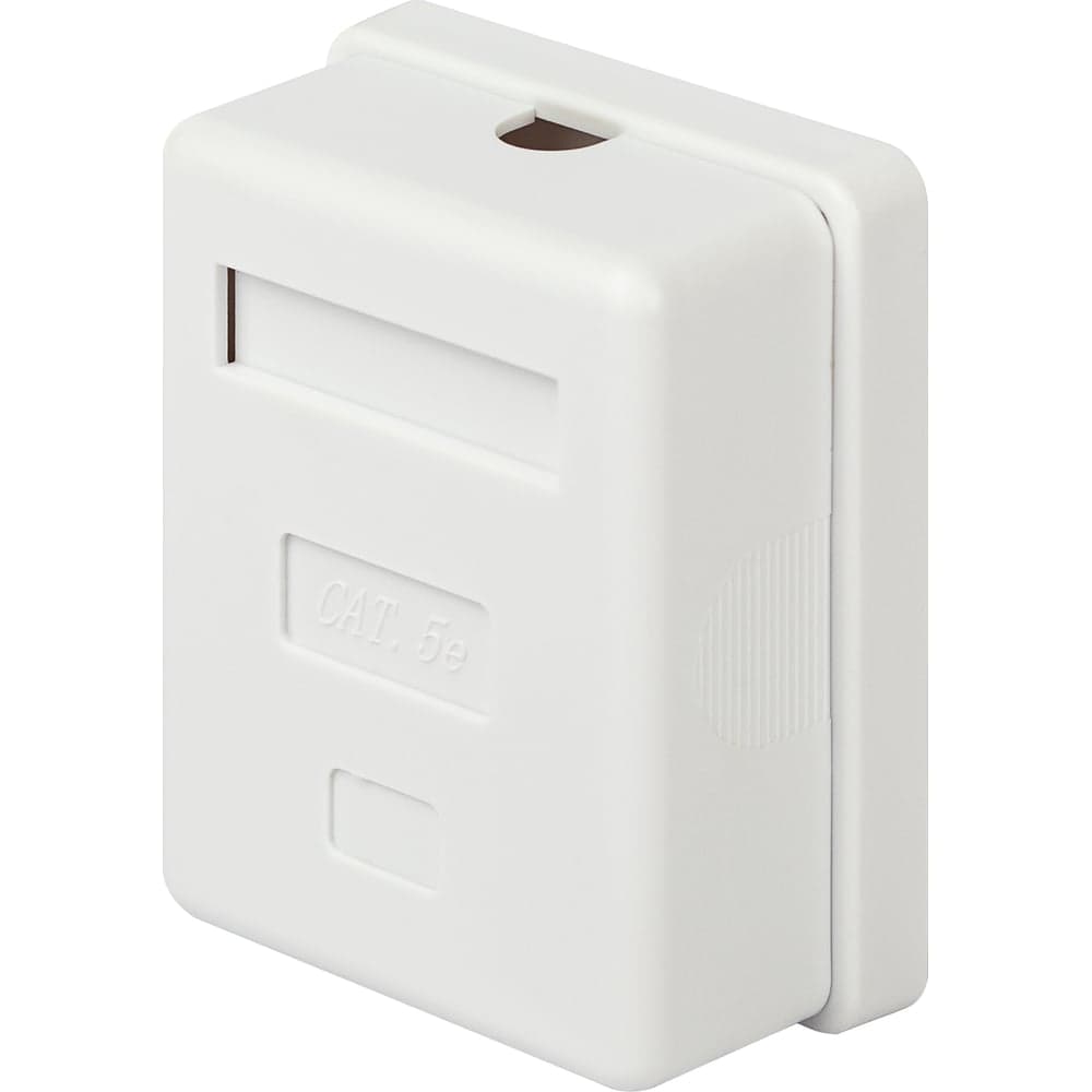 Компьютерная розетка ЭРА RJ45, категория 5е, неэкранированная, 1порт, упаковка 1 шт. Б0056901