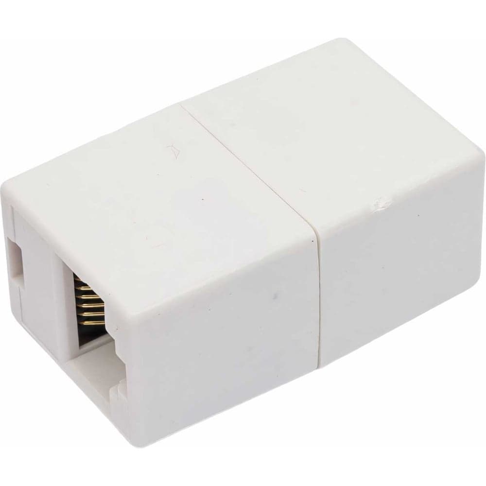 Проходной адаптер ЭРА тип RJ45-RJ45, категория 5е, неэкранированный, упаковка 1 шт. Б0056899