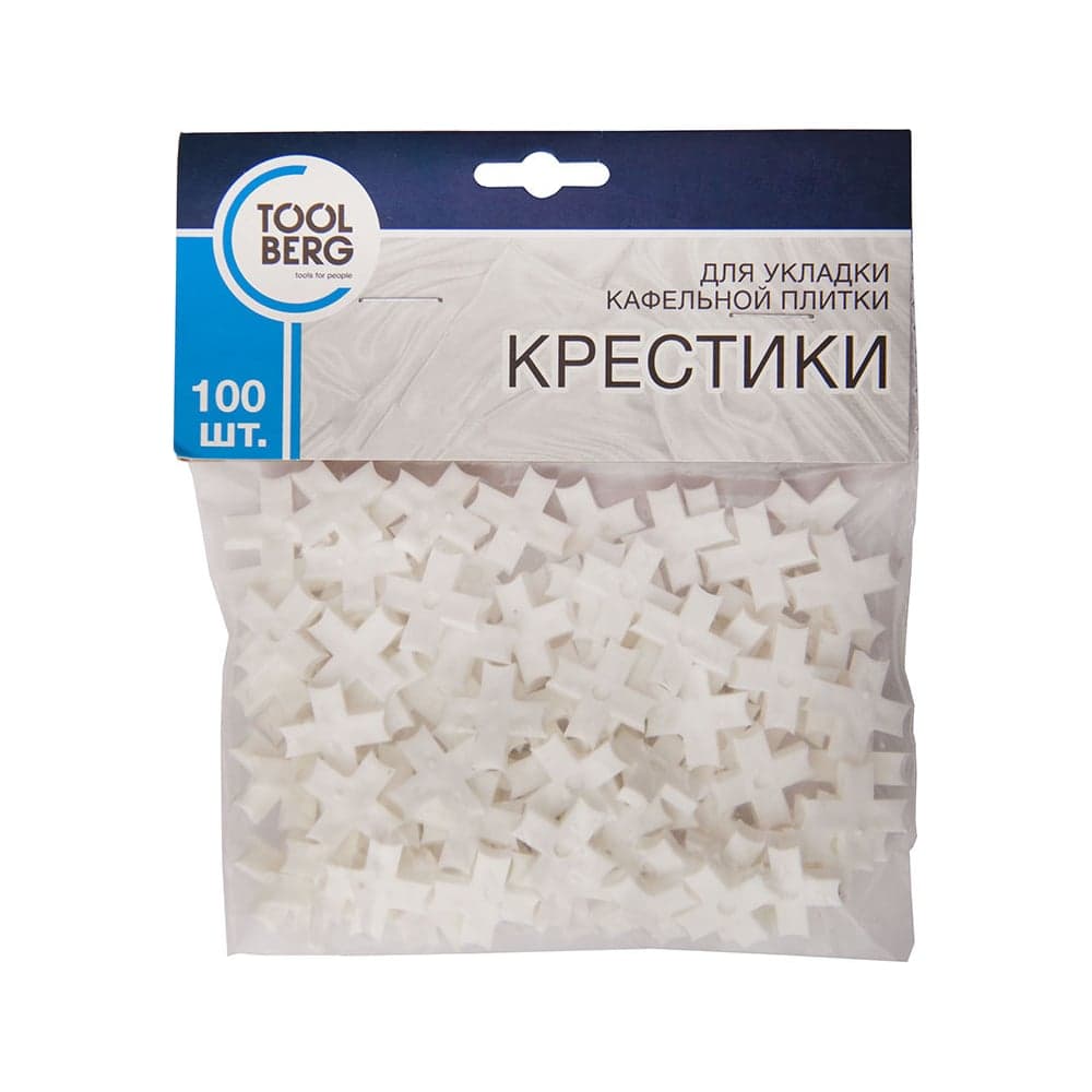 Крестики для кафельной плитки T4P 2 мм, 100 шт Toolberg ЛА-00000912