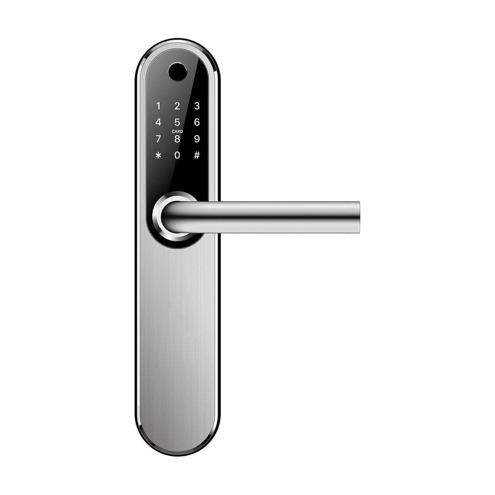 Электронный замок Novilock Smart plus silver v.4208 с врезным механизмом 6085 v.4938 4961