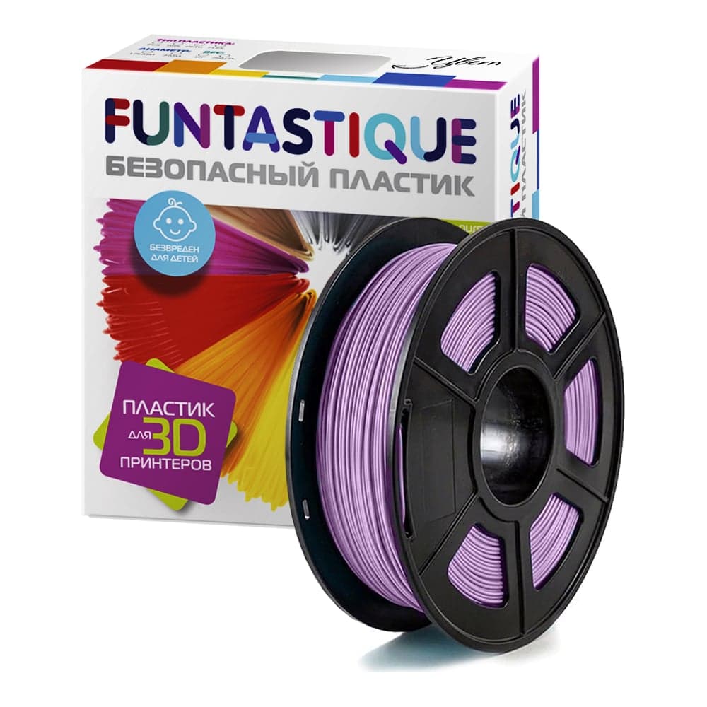 Пластик в катушке FUNTASTIQUE abs, 1.75 мм, 1 кг, сиреневый ABS-1KG-LI