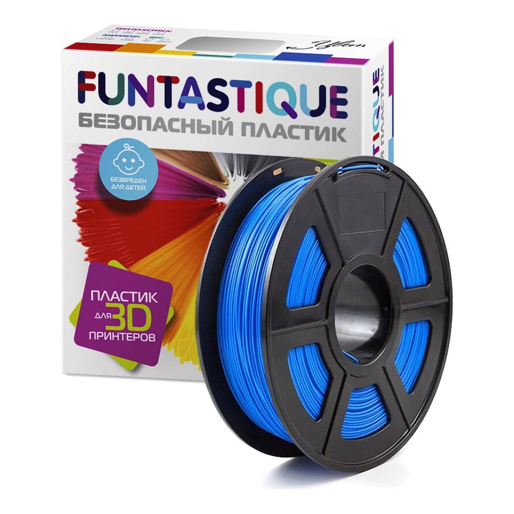 Пластик в катушке FUNTASTIQUE pla, 1.75 мм, 1 кг, ультрамарин PLA-1KG-UM