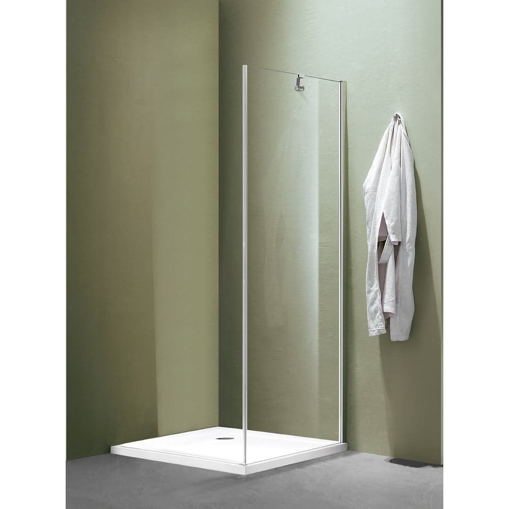 Боковая часть душевого ограждения SANTREK AQUA Luna- SP-900-C-Chrome 900х1850 стекло прозрачное 5 мм, профиль хром 308528