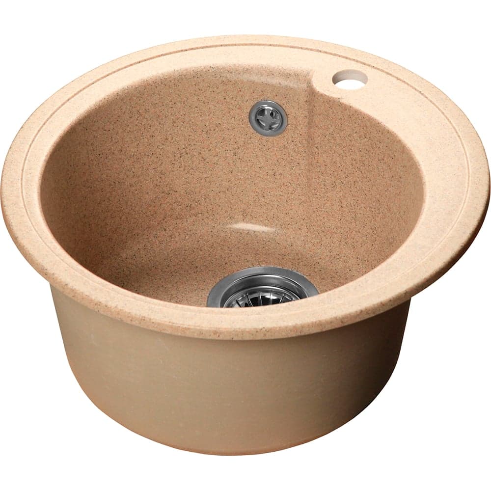 Мойка AQUA PRO ROUND SA-R450 D=443 мм, круглая SANTREK (песок-302) (+сифон) 313556