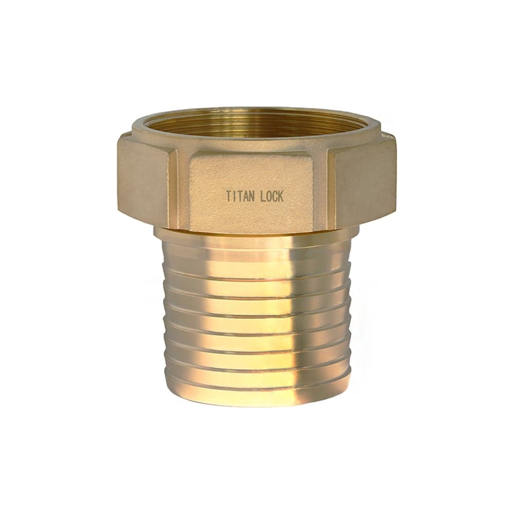Штуцер с внутренней резьбой под рукав TITAN LOCK 3in, латунь TLSF80BR
