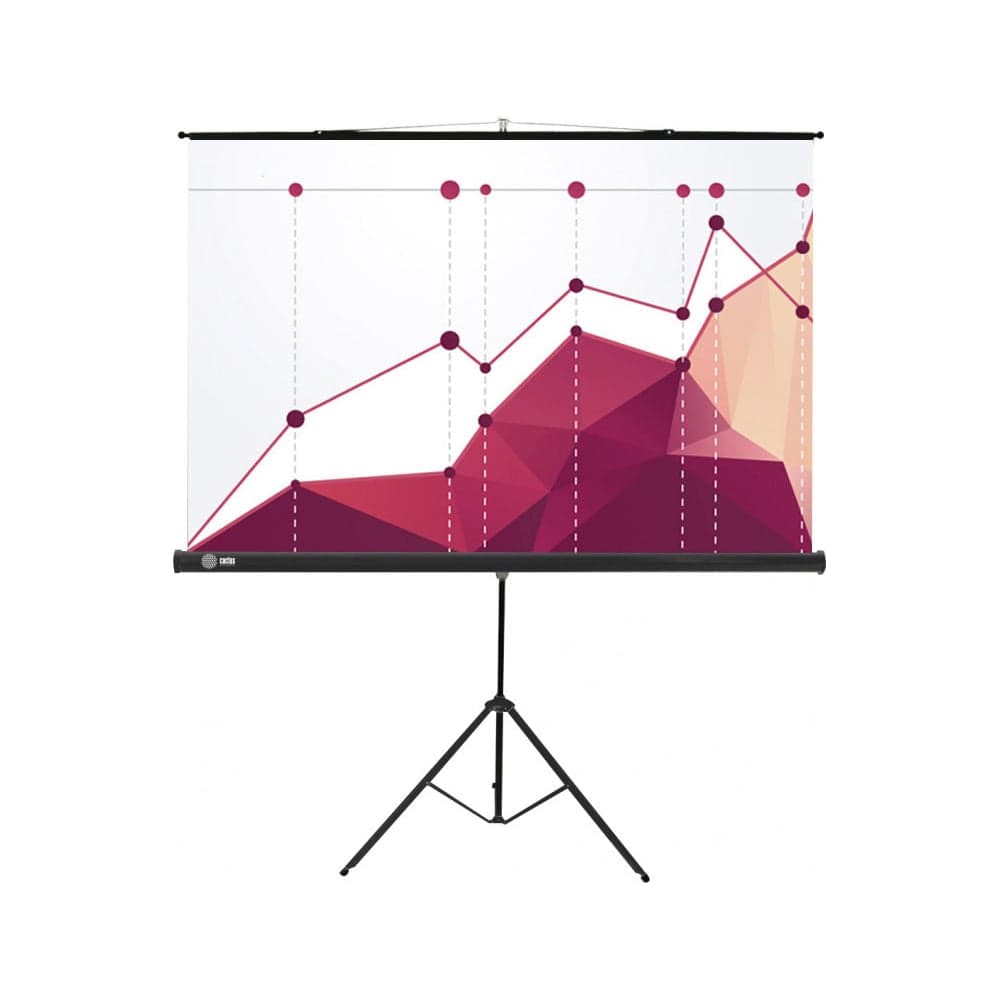 Напольный рулонный экран CACTUS 180x180 см Triscreen CS-PST-180x180 1:1 черный 359024