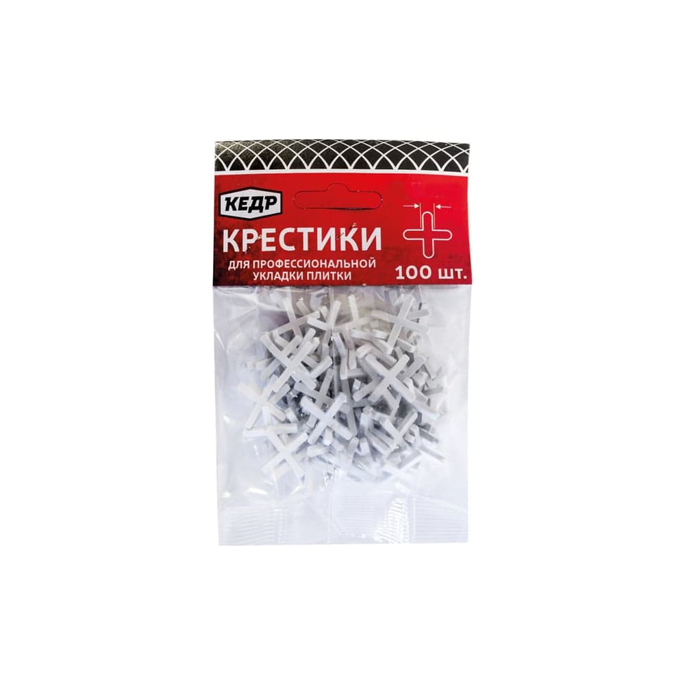 Крестики для плитки 2,0 мм 100 шт. КЕДР 138-0003 134380