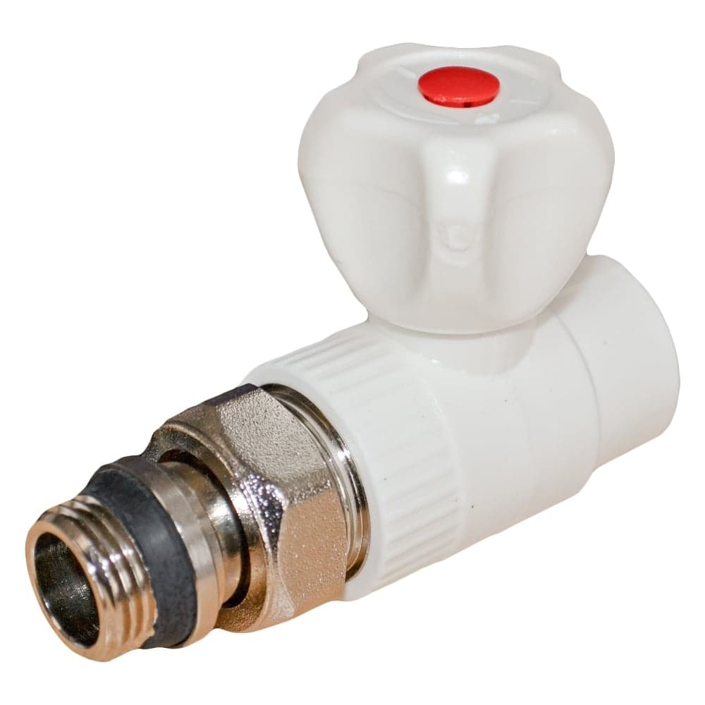 Кран для радиатора Rvc ППРС прямой 25x3/4 наружная резьба light 04409