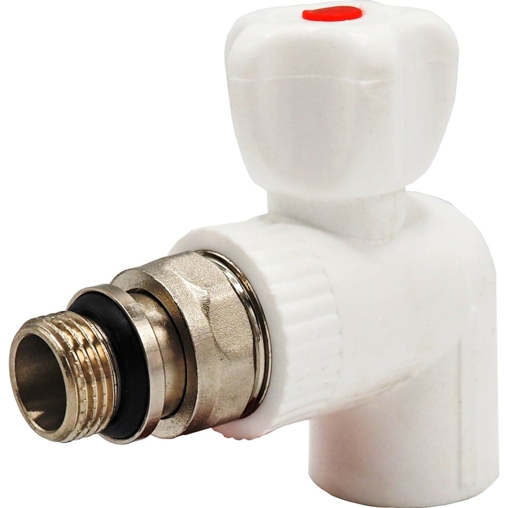 Кран для радиатора Rvc ППРС угловой 25x3/4 наружная резьба light 08633