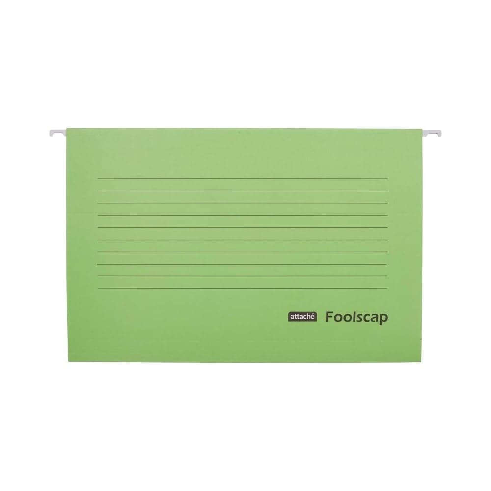 Подвесная папка Attache foolscap, картон, зеленый, до 200 листов, 5 шт. 1554460
